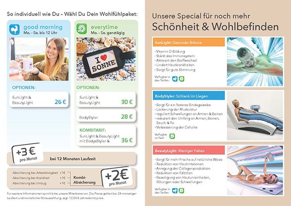 Sparen im Club im Beautysun - Dein Sonnenstudio und Solarium in Willich